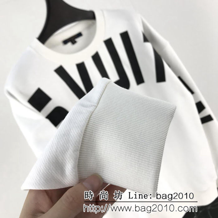 LV路易威登 18FW秋冬新款 插肩logo印花 純棉衛衣 情侶款 ydi1707
